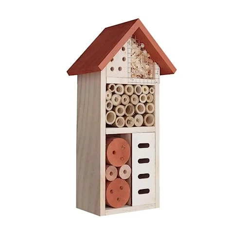 FUNPENY Wooden Insect House, Insect Hotel With Brush For Butterfly, Bees And Ladybugs 6 FUNPENY Wooden Insect House, Insect Hotel With Brush For Butterfly, Bees And Ladybugs - Image 6