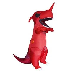 FUNPENY Halloween Inflatable Dinosaur Costume For Kids Teens, Inflatable T-Rex Costume For Halloween Party, Suitable For Teenagers 4'7" To 5'3" Tall -Funpeny Shop 31LGl5f5doL