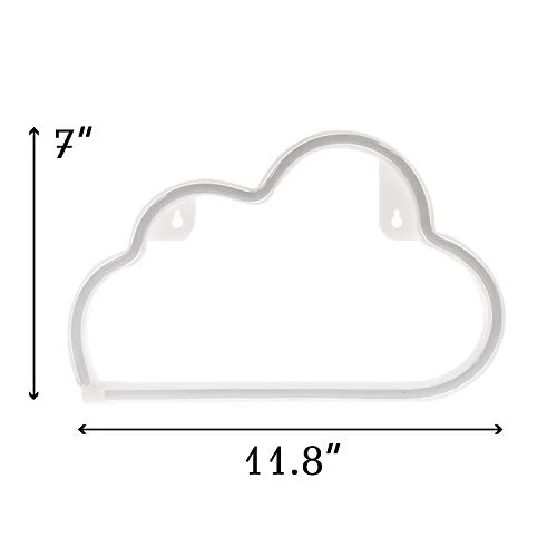 Funpeny Cloud Neon Signs, LED Ramadan Festival Blue Cloud Neon Lights, Decor For Table,Desk,Indoors,Home Bedroom Decorations USB Charging & Battery 4 Funpeny Cloud Neon Signs, LED Ramadan Festival Blue Cloud Neon Lights, Decor For Table,Desk,Indoors,Home Bedroom Decorations USB Charging & Battery - Image 4