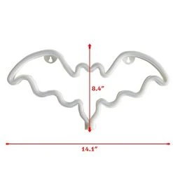 Funpeny Bat Neon Signs, LED Festival Pink Bat Neon Lights, Halloween Decorations For Table Desk Indoors Home Bedroom Decorations USB Charging & Battery -Funpeny Shop 31QG8fbeEqL