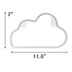FUNPENY LED Neon Decorative Light, Neon Sign Shaped Decor Light, Cloud Shape Indoor Decor For Living Room, Birthday Party, Wedding Party (Pink) -Funpeny Shop 31yuVpDU5ML