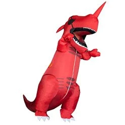 FUNPENY Halloween Inflatable Dinosaur Costume For Kids Teens, Inflatable T-Rex Costume For Halloween Party, Suitable For Teenagers 4'7" To 5'3" Tall -Funpeny Shop 4126SANLZ6L