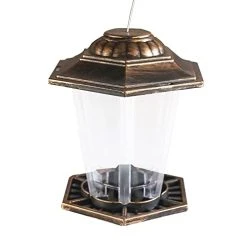 FUNPENY Hanging Wild Bird Feeder, Panorama Gazebo Bird Feeders And Garden Decoration For Bird Watchers And Children (1 Pack)