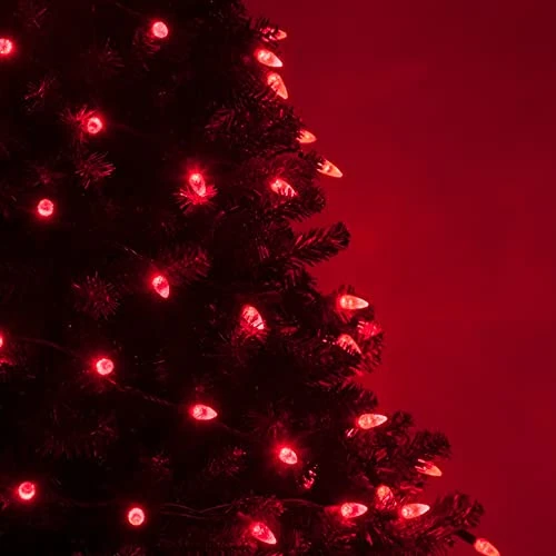 FUNPENY C6 Christmas Lights, 100 LED 33 FT Fairy Lights With 8 Modes Lights Outdoor Extendable Waterproof String Lights For Indoor Xmas Tree Wedding Patio Party Holiday Decorations (Red) 4 FUNPENY C6 Christmas Lights, 100 LED 33 FT Fairy Lights With 8 Modes Lights Outdoor Extendable Waterproof String Lights For Indoor Xmas Tree Wedding Patio Party Holiday Decorations (Red) - Image 4