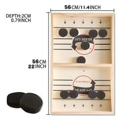 Funpeny Fast Sling Puck Game, Sling Shot Game Paced Winner Board Games Portable Table Hockey Game Toy For Kids And Adults (22 X 11.4 Inch) 10 Funpeny Fast Sling Puck Game, Sling Shot Game Paced Winner Board Games Portable Table Hockey Game Toy For Kids And Adults (22 X 11.4 Inch) -Funpeny Shop 4148j3W7JL