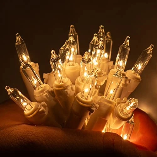 FUNPENY Christmas Lights, 150 Count 33FT Incandescent Mini String Lights White Wire, 110V UL Certified Fairy Lights For Indoor Outdoor Christmas Tree Xmas Party Home Decorations (Warm White) 6 FUNPENY Christmas Lights, 150 Count 33FT Incandescent Mini String Lights White Wire, 110V UL Certified Fairy Lights For Indoor Outdoor Christmas Tree Xmas Party Home Decorations (Warm White) - Image 6