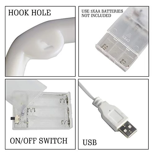 Funpeny LED Neon Decorative Light, Neon Sign Shaped Decor Light, USB Charging & Battery Indoor Decor For Living Room, Birthday Party, Wedding Party (Pink Lip) 4 Funpeny LED Neon Decorative Light, Neon Sign Shaped Decor Light, USB Charging & Battery Indoor Decor For Living Room, Birthday Party, Wedding Party (Pink Lip) - Image 4