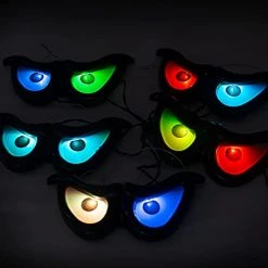 FUNPENY Halloween Ghost Eyes String Lights Decor, Battery Operated Lighted Up Flashing Eyes Halloween Decorations For Indoor Outdoor Room Yard Garden Party Carnival Supplies -Funpeny Shop 41GO183A AL