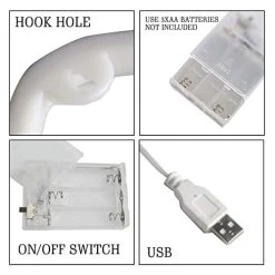 Funpeny LED Neon Decorative Light, Neon Sign Shaped Decor Light, Lightning Shape Indoor Decor For Halloween Decoration Living Room, Birthday Party, Wedding Party (Red) -Funpeny Shop 41Juk0hjKDL 2