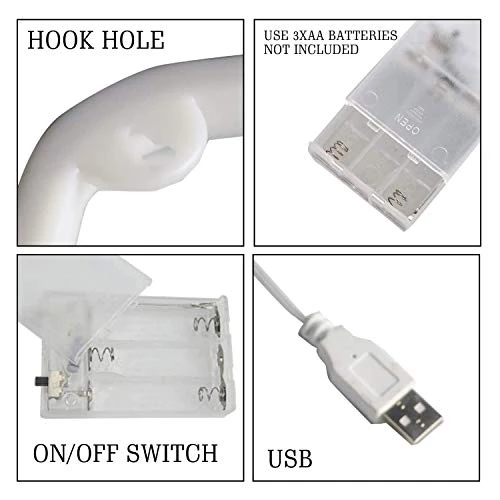 Funpeny Cloud Neon Signs, LED Ramadan Festival Blue Cloud Neon Lights, Decor For Table,Desk,Indoors,Home Bedroom Decorations USB Charging & Battery 5 Funpeny Cloud Neon Signs, LED Ramadan Festival Blue Cloud Neon Lights, Decor For Table,Desk,Indoors,Home Bedroom Decorations USB Charging & Battery - Image 5