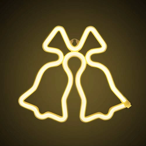 FUNPENY Christmas Neon Decorative Light, Christmas Jingle Bell Neon Sign Decor Light, LED Christmas Indoor Decor For Living Room, Birthday Party, Wedding Party 2 FUNPENY Christmas Neon Decorative Light, Christmas Jingle Bell Neon Sign Decor Light, LED Christmas Indoor Decor For Living Room, Birthday Party, Wedding Party - Image 2
