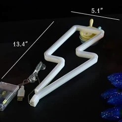 Funpeny LED Neon Decorative Light, Neon Sign Shaped Decor Light, Lightning Shape Indoor Decor For Halloween Decoration Living Room, Birthday Party, Wedding Party (Warm White) 10 Funpeny LED Neon Decorative Light, Neon Sign Shaped Decor Light, Lightning Shape Indoor Decor For Halloween Decoration Living Room, Birthday Party, Wedding Party (Warm White) -Funpeny Shop 41P0guwMbQL