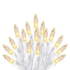 FUNPENY Christmas Lights, 150 Count 33FT Incandescent Mini String Lights White Wire, 110V UL Certified Fairy Lights For Indoor Outdoor Christmas Tree Xmas Party Home Decorations (Warm White)