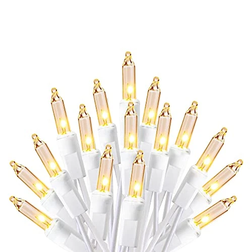 FUNPENY Christmas Lights, 150 Count 33FT Incandescent Mini String Lights White Wire, 110V UL Certified Fairy Lights For Indoor Outdoor Christmas Tree Xmas Party Home Decorations (Warm White) 1 FUNPENY Christmas Lights, 150 Count 33FT Incandescent Mini String Lights White Wire, 110V UL Certified Fairy Lights For Indoor Outdoor Christmas Tree Xmas Party Home Decorations (Warm White)