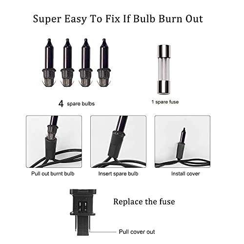 FUNPENY 33FT Halloween Lights, 150 Count Mini Clear String Lights, Fairy Halloween Tree Lights For Halloween Decorations Indoor Outdoor Xmas Party Wedding Holiday Home, Purple 5 FUNPENY 33FT Halloween Lights, 150 Count Mini Clear String Lights, Fairy Halloween Tree Lights For Halloween Decorations Indoor Outdoor Xmas Party Wedding Holiday Home, Purple - Image 5