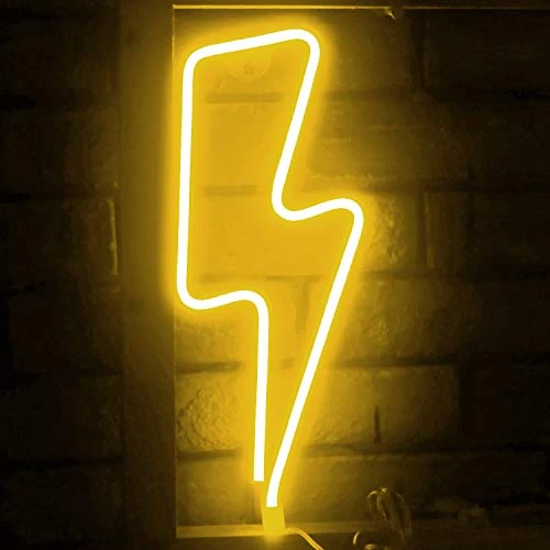 Funpeny LED Neon Decorative Light, Neon Sign Shaped Decor Light, Lightning Shape Indoor Decor For Halloween Decoration Living Room, Birthday Party, Wedding Party (Warm White) 1 Funpeny LED Neon Decorative Light, Neon Sign Shaped Decor Light, Lightning Shape Indoor Decor For Halloween Decoration Living Room, Birthday Party, Wedding Party (Warm White)