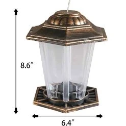 FUNPENY Hanging Wild Bird Feeder, Panorama Gazebo Bird Feeders And Garden Decoration For Bird Watchers And Children (1 Pack) -Funpeny Shop 41VOTC2U7bL