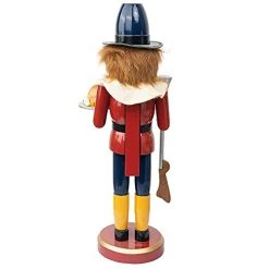 FUNPENY 14 Inch Halloween Fall Decorations, Wooden Soldier Nutcracker Figures Hold Turkey, Collectible Ornament For Table Desktop Fireplace Fall Home Thanksgiving Christmas Decor -Funpeny Shop 41WaSsVhSL