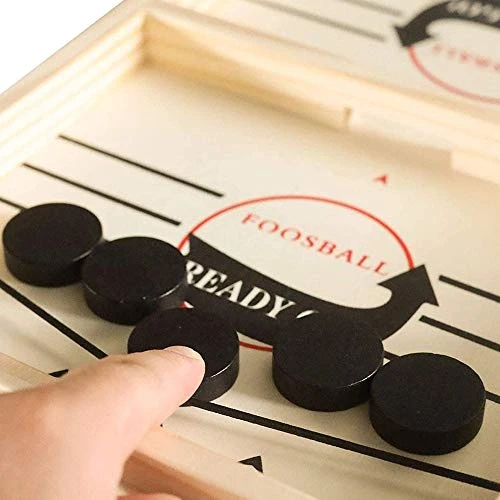 Funpeny Fast Sling Puck Game, Sling Shot Game Paced Winner Board Games Portable Table Hockey Game Toy For Kids And Adults (22 X 11.4 Inch) 2 Funpeny Fast Sling Puck Game, Sling Shot Game Paced Winner Board Games Portable Table Hockey Game Toy For Kids And Adults (22 X 11.4 Inch) - Image 2