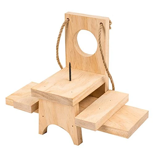 FUNPENY Wooden Squirrel Feeder For Outside, Outdoors,Hanging Squirrels Picnic Table Chipmunk Bench Feeders House With Corn Holder For Outdoor,Garden,Yard 2 FUNPENY Wooden Squirrel Feeder For Outside, Outdoors,Hanging Squirrels Picnic Table Chipmunk Bench Feeders House With Corn Holder For Outdoor,Garden,Yard - Image 2