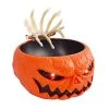FUNPENY Halloween Candy Bowl, Animated Pumpkin Candy Holder, Lighted Red Eyes And Sound Candy Dish With Motion Activated For Trick-or-Treaters Party