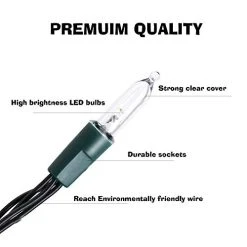 FUNPENY Battery Operated Christmas Lights, 2 Pack 16FT 50 LED 8 Modes Waterproof Fairy Lights, Christmas Decorations For Indoor Outdoor Garden Party Decor 17 FUNPENY Battery Operated Christmas Lights, 2 Pack 16FT 50 LED 8 Modes Waterproof Fairy Lights, Christmas Decorations For Indoor Outdoor Garden Party Decor -Funpeny Shop 41eQg5ifHdL