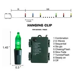 FUNPENY Battery Operated Christmas Lights, 2 Pack 16FT 50 LED 8 Modes Waterproof Fairy Lights, Christmas Decorations For Indoor Outdoor Garden Party Decor 18 FUNPENY Battery Operated Christmas Lights, 2 Pack 16FT 50 LED 8 Modes Waterproof Fairy Lights, Christmas Decorations For Indoor Outdoor Garden Party Decor -Funpeny Shop 41fN k A1cL