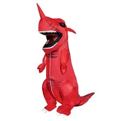 FUNPENY Halloween Inflatable Dinosaur Costume For Kids Teens, Inflatable T-Rex Costume For Halloween Party, Suitable For Teenagers 4'7" To 5'3" Tall