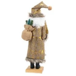 FUNPENY 19" Christmas Decorative Nutcracker, Handmade Wooden Santa Traditional Nutcracker In Flannel Ful Golden Coat, Festive Collectible Nutcracker, Winter Tabletop Christmas Decoration 20 FUNPENY 19" Christmas Decorative Nutcracker, Handmade Wooden Santa Traditional Nutcracker In Flannel Ful Golden Coat, Festive Collectible Nutcracker, Winter Tabletop Christmas Decoration -Funpeny Shop 41fqCxt9jWL