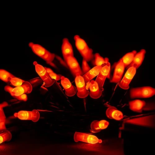 FUNPENY 50 LED Halloween Lights, 16 FT Mini String Light With 8 Modes, Waterproof Tree Lights For Outdoor Indoor Patio Garden Party Wedding Halloween Decorations (Orange, 2) 7 FUNPENY 50 LED Halloween Lights, 16 FT Mini String Light With 8 Modes, Waterproof Tree Lights For Outdoor Indoor Patio Garden Party Wedding Halloween Decorations (Orange, 2) - Image 7