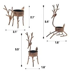 Funpeny Reindeer Tea Light Candle Holders, 6 Pack Iron Christmas Decoration For Party Dining Table Centerpeice Decorative 11 Funpeny Reindeer Tea Light Candle Holders, 6 Pack Iron Christmas Decoration For Party Dining Table Centerpeice Decorative -Funpeny Shop 41glhhThfBL