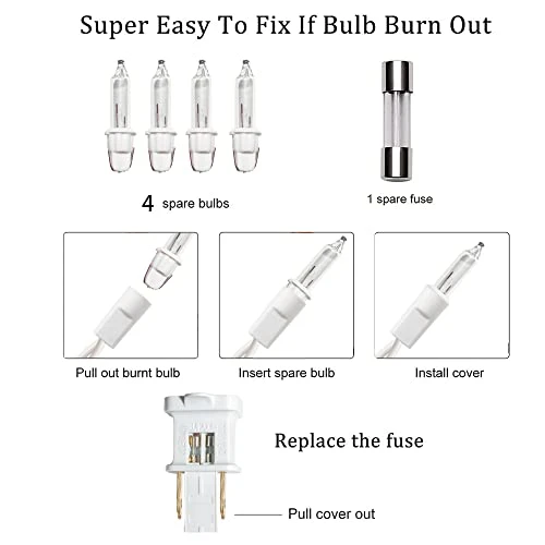 FUNPENY 8.5 FT Snowflake String Lights With 6 Drops, 100 Lights Connectable Christmas Icicle Lights Plug In, Fairy Curtain Lights For Outdoor Indoor Xmas Home Party Wedding Decorations (Warm White) 3 FUNPENY 8.5 FT Snowflake String Lights With 6 Drops, 100 Lights Connectable Christmas Icicle Lights Plug In, Fairy Curtain Lights For Outdoor Indoor Xmas Home Party Wedding Decorations (Warm White) - Image 3