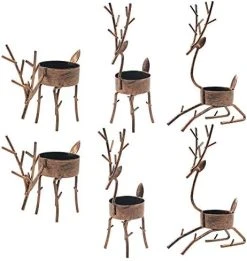 Funpeny Reindeer Tea Light Candle Holders, 6 Pack Iron Christmas Decoration For Party Dining Table Centerpeice Decorative 15 Funpeny Reindeer Tea Light Candle Holders, 6 Pack Iron Christmas Decoration For Party Dining Table Centerpeice Decorative -Funpeny Shop 41qCsxtAJmL. AC