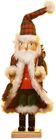 FUNPENY 14" Christmas Decorative Nutcracker, Handmade Wooden Glittery Guard In Blue Traditional Uniform, Figures Soldier Toy Present, Festive Collectible Nutcracker Tabletop Christmas Decorations 14 FUNPENY 14" Christmas Decorative Nutcracker, Handmade Wooden Glittery Guard In Blue Traditional Uniform, Figures Soldier Toy Present, Festive Collectible Nutcracker Tabletop Christmas Decorations - Image 14