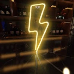 Funpeny LED Neon Decorative Light, Neon Sign Shaped Decor Light, Lightning Shape Indoor Decor For Halloween Decoration Living Room, Birthday Party, Wedding Party (Warm White) 11 Funpeny LED Neon Decorative Light, Neon Sign Shaped Decor Light, Lightning Shape Indoor Decor For Halloween Decoration Living Room, Birthday Party, Wedding Party (Warm White) -Funpeny Shop 41uOsDuduwL