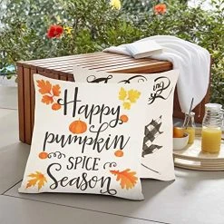 FUNPENY Thanksgiving Decorations, Set Of 4 Thanksgiving Pillow Covers 18 X 18 Inch Fall Pmupkin Maple Leaves Pillowcovers For Sofa, Car, Couch, Bed Farmhouse (Inserts Are Not Include) 10 FUNPENY Thanksgiving Decorations, Set Of 4 Thanksgiving Pillow Covers 18 X 18 Inch Fall Pmupkin Maple Leaves Pillowcovers For Sofa, Car, Couch, Bed Farmhouse (Inserts Are Not Include) -Funpeny Shop 5137mZXKM2L
