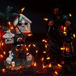FUNPENY Orange Halloween Mini String Lights, 33FT 150 Count Halloween Decorations For Indoor Outdoor Home Party Garden Yard Decor -Funpeny Shop 515RsIf8aL 1
