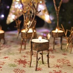 Funpeny Reindeer Tea Light Candle Holders, 6 Pack Iron Christmas Decoration For Party Dining Table Centerpeice Decorative 12 Funpeny Reindeer Tea Light Candle Holders, 6 Pack Iron Christmas Decoration For Party Dining Table Centerpeice Decorative -Funpeny Shop 5167y7W 6XL