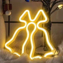 FUNPENY Christmas Neon Decorative Light, Christmas Jingle Bell Neon Sign Decor Light, LED Christmas Indoor Decor For Living Room, Birthday Party, Wedding Party