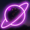 FUNPENY Planet Neon Signs LED Night Lights USB Charging/Battery Operated Neon Wall Lights Ramadan Decorative Lights For Wedding, Birthday Party (Battery Not Included) (Pink Planet- Pink Ring)