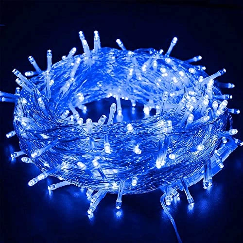 FUNPENY 300 LED Indoor String Lights, 100 FT Plug In Waterproof String Lights With 8 Modes For Halloween Thanksgiving Christmas Garden Decoration, Indoor And Outdoor Decorations (Blue) 3 FUNPENY 300 LED Indoor String Lights, 100 FT Plug In Waterproof String Lights With 8 Modes For Halloween Thanksgiving Christmas Garden Decoration, Indoor And Outdoor Decorations (Blue) - Image 3