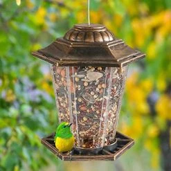 FUNPENY Hanging Wild Bird Feeder, Panorama Gazebo Bird Feeders And Garden Decoration For Bird Watchers And Children (1 Pack) -Funpeny Shop 51Cy9fmO4JL