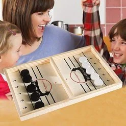 Funpeny Fast Sling Puck Game, 9 X 14 Inch Sling Shot Game Toy For Kids And Adults