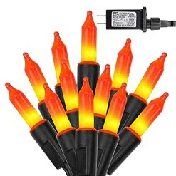 FUNPENY 200 LED Halloween Mini String Lights, 66 FT 8 Modes Waterproof Fairy Lights, Halloween Decorations For Indoor Outdoor Garden Party Decor (Orange)