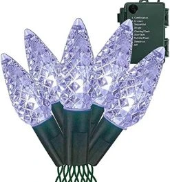 FUNPENY C6 Battery Operated Christmas Lights, 50 LED 17ft Christmas String Lights With 8 Modes, Christmas Decorations For Indoor Outdoor Xmas Tree Wedding Holiday, Blue 19 FUNPENY C6 Battery Operated Christmas Lights, 50 LED 17ft Christmas String Lights With 8 Modes, Christmas Decorations For Indoor Outdoor Xmas Tree Wedding Holiday, Blue -Funpeny Shop 51HkB7OKyXL. AC