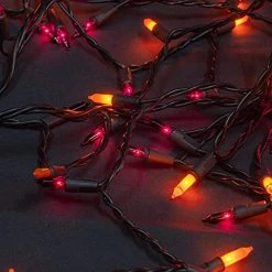 FUNPENY Halloween Mini Clear String Lights, 110V UL Certified Fairy Lights For Indoor Outdoor Halloween Tree Xmas Party Holiday Home Decorations (1 X 150 Count, Purple And Orange) -Funpeny Shop 51JNwwVdyCL