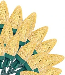 FUNPENY 50 LED C9 Christmas Lights Outdoor, 24.5 FT Extendable Waterproof Fairy String Light Green Wire For Xmas Indoor Patio Tree Party Holidy Wedding House Decorations (Multi-Colored) -Funpeny Shop 51JRqVu3jVL. AC