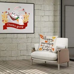 FUNPENY Thanksgiving Decorations, Set Of 4 Thanksgiving Pillow Covers 18 X 18 Inch Fall Pmupkin Maple Leaves Pillowcovers For Sofa, Car, Couch, Bed Farmhouse (Inserts Are Not Include) 11 FUNPENY Thanksgiving Decorations, Set Of 4 Thanksgiving Pillow Covers 18 X 18 Inch Fall Pmupkin Maple Leaves Pillowcovers For Sofa, Car, Couch, Bed Farmhouse (Inserts Are Not Include) -Funpeny Shop 51NxcfraQOL