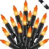 FUNPENY Orange Halloween Mini String Lights, 33FT 150 Count Halloween Decorations For Indoor Outdoor Home Party Garden Yard Decor