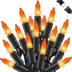 FUNPENY Orange Halloween Mini String Lights, 33FT 150 Count Halloween Decorations For Indoor Outdoor Home Party Garden Yard Decor -Funpeny Shop 51PSC0DRu6L. AC 2